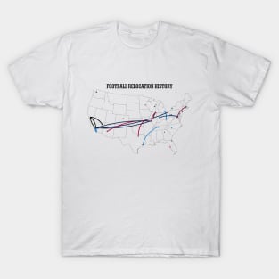 NFL Relocation Map T-Shirt